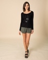 Shop Grill Light Batgirl Scoop Neck Full Sleeve T-Shirt (BML)-Design
