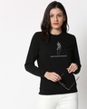 Shop Grow Positive Thoughts Fleece Sweatshirt Black-Front