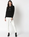 Shop Grow Positive Thoughts Fleece Sweatshirt Black-Design