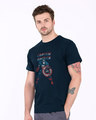 Shop Grunge Captain America Half Sleeve T-Shirt (AVL)-Design