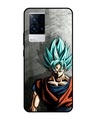 Shop Grunge Goku Premium Glass Case for IQOO 9 5G (Shock Proof,Scratch Resistant)-Front