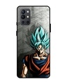 Shop Grunge Goku Premium Glass Case for OnePlus 9R (Shock Proof,Scratch Resistant)-Front