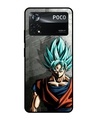 Shop Grunge Goku Premium Glass Case for Poco X4 Pro 5G(Shock Proof, Scratch Resistant)-Front