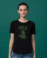 Shop Grunge Hulk Basic Round Hem T-Shirt (AVL)-Front