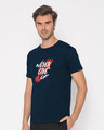 Shop Grunge Never Give Up Half Sleeve T-Shirt-Design