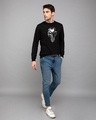 Shop Grunge Skull Logo Glow In Dark Fleece Light Sweatshirt-Design