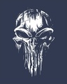 Shop Grunge Skull Logo Glow In Dark Half Sleeve T-Shirt 