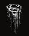 Shop Grunge Superman Glow In Dark Boyfriend T-Shirt (SL) -Full