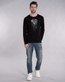 Shop Grunge Superman Glow In Dark Full Sleeve T-Shirt (SL) -Design