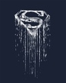 Shop Grunge Superman Glow In Dark Full Sleeve T-Shirt (SL) -Full