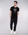 Shop Grunge Superman Glow In Dark Half Sleeve T-Shirt (SL) -Full