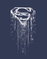 Shop Grunge Superman Glow In Dark Half Sleeve T-Shirt (SL) 