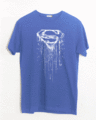 Shop Grunge Superman Half Sleeve T-Shirt (SL) (GID)-Front