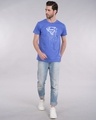Shop Grunge Superman Half Sleeve T-Shirt (SL) (GID)-Full
