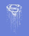 Shop Grunge Superman Half Sleeve T-Shirt (SL) (GID)