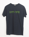 Shop Gym Time Half Sleeve T-Shirt-Front