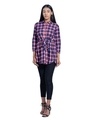 Shop Pink Checked Tie Shirt
