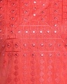 Shop Mirror & Thread Embroidered Coral Kurti