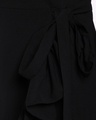 Shop Women's Black Ruffled Wrap Dress