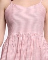Shop Women's Pink Striped Spaghetti Dress-Full