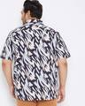 Shop Plus Size Men's Stylish Graphic Design Half Sleeve Casual Shirt-Full