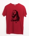 Shop Halftone Illustration Of Seth Half Sleeve T-Shirt (WWEL)-Front