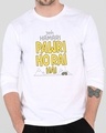 Shop Hamari Pawri Horai Hai Full Sleeve T-Shirt White-Front