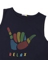 Shop Men's Blue Hang Loose Relax Graphic Printed Vest