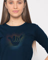 Shop Hang Loose Round Neck 3/4th Sleeve T-Shirt-Front