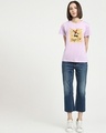 Shop Women's Purple Hanging Mickey Graphic Printed Slim Fit T-shirt-Design