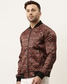 Shop Men's Maroon Regular Fit Bomber Jacket-Design