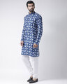 Shop Men's Blue Printed Kurta-Design