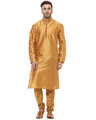 Shop Men's Solid Long Kurta-Front