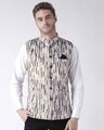 Shop Printed Casual Nehru Jacket-Front