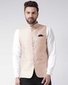 Shop Casual Jacquard Nehru Jacket-Front