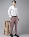 Shop Mens Rosegold Solid Casual Trouser-Full