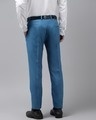 Shop Mens Blue Solid Casual Trouser-Design