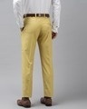 Shop Mens Pale Yellow Solid Casual Trouser-Design