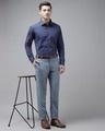 Shop Mens Grey Solid Casual Trouser-Full