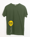 Shop Happier Balloon Half Sleeve T-Shirt-Front