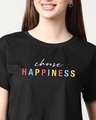 Shop Happiness Colorful Boxy Slim Fit Crop Top-Front