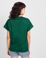 Shop Happiness Colorful Boyfriend T-Shirt Dark Forest Green-Design