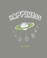 Shop Women's Grey Happiness Go Round Graphic Printed T-shirt-Full