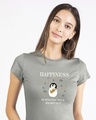Shop Happiness-penguin Half Sleeve T-Shirt-Front