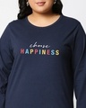 Shop Happiness Plus Size Colorful Full Sleeves T-Shirt-Full