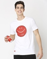 Shop Happy Face Coke Half Sleeves T-Shirt-Front