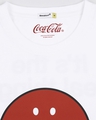 Shop Happy Face Coke Half Sleeves T-Shirt