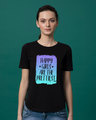 Shop Happy Girls Basic Round Hem T-Shirt-Front