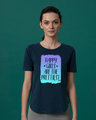 Shop Happy Girls Basic Round Hem T-Shirt-Front