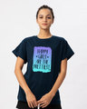 Shop Happy Girls Boyfriend T-Shirt-Front